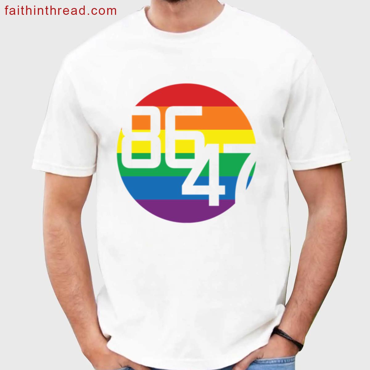 Pride Flag Dot Casual Tee Shirt