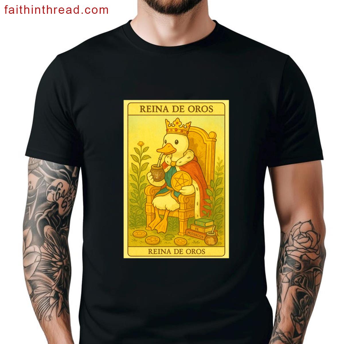 Queen Of Pentacles Graphic Tee Shirt