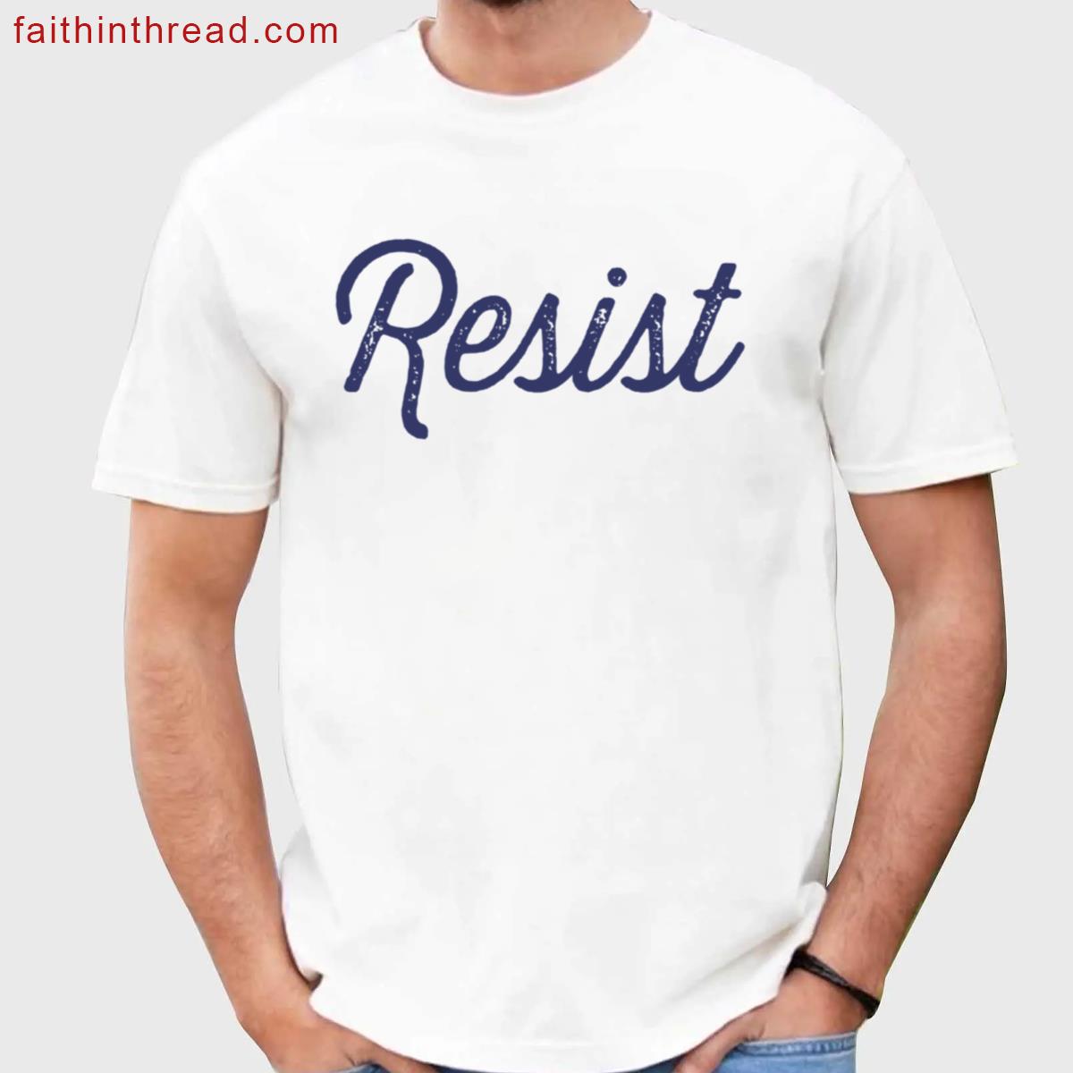Resist Denim Style Tee Shirt