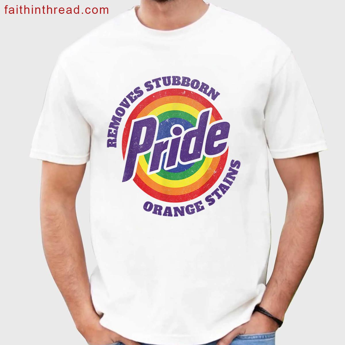 Resist Orange Stains Tee Shirt