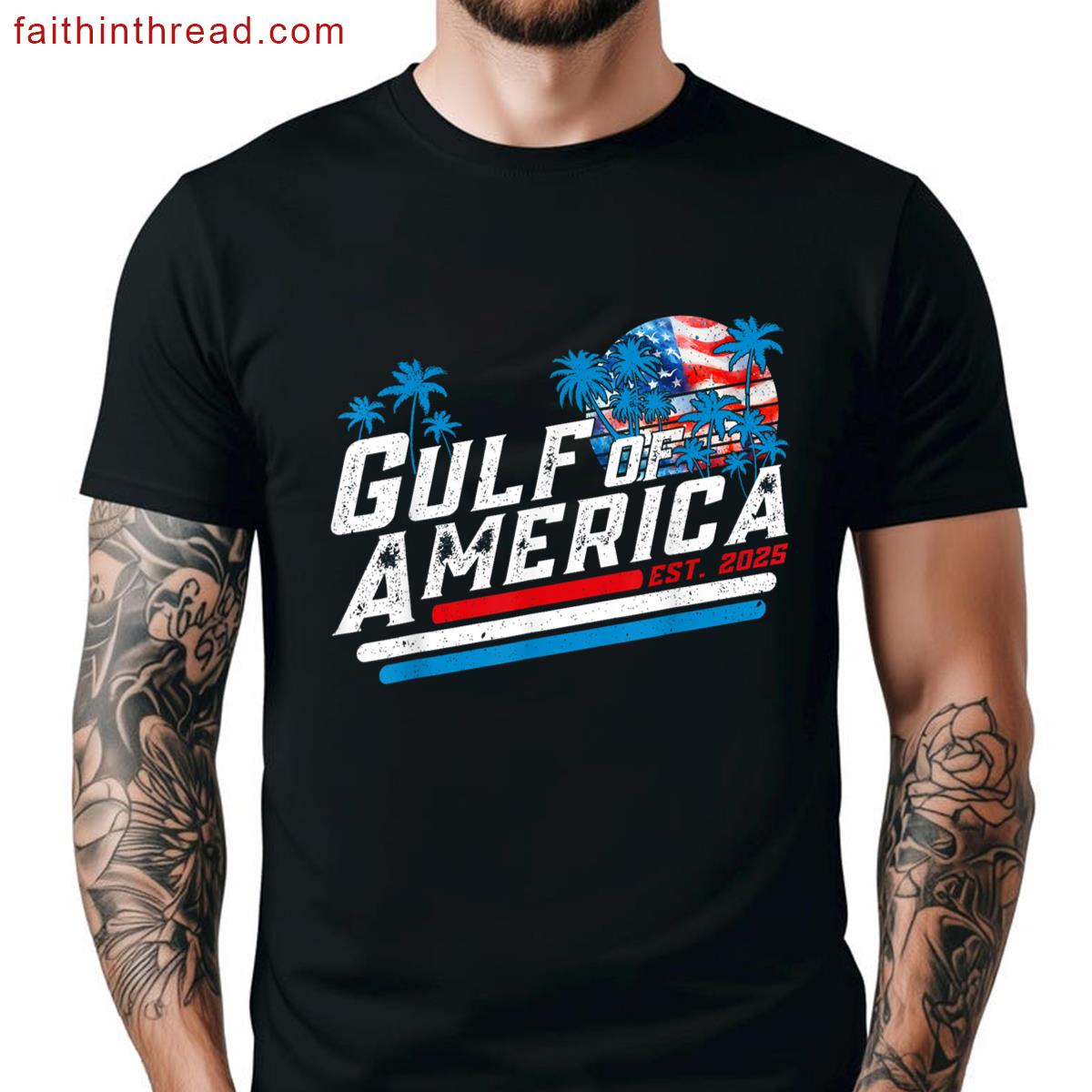 Retro American Flag Tee Shirt