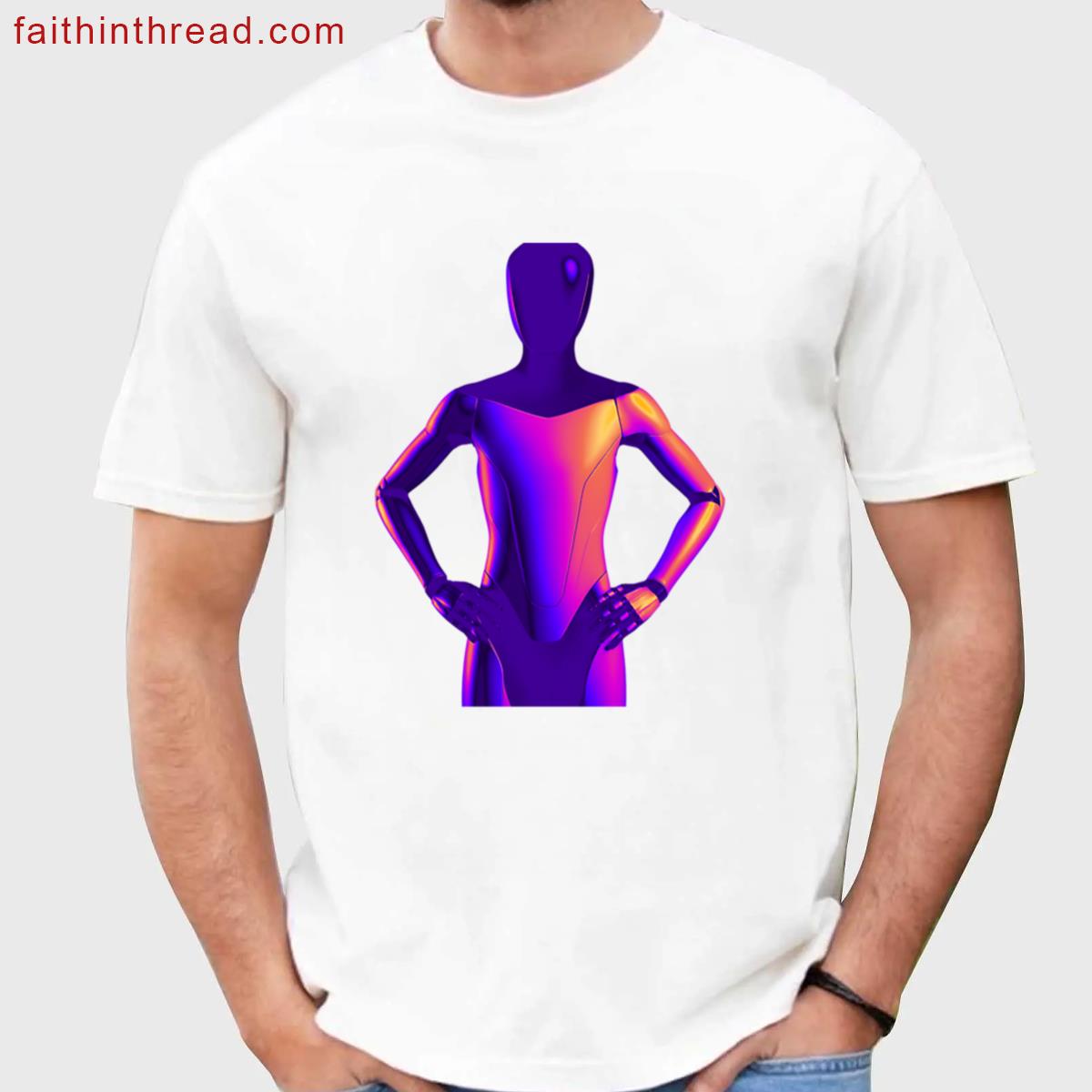 Robot Invasion Graphic Tee Shirt