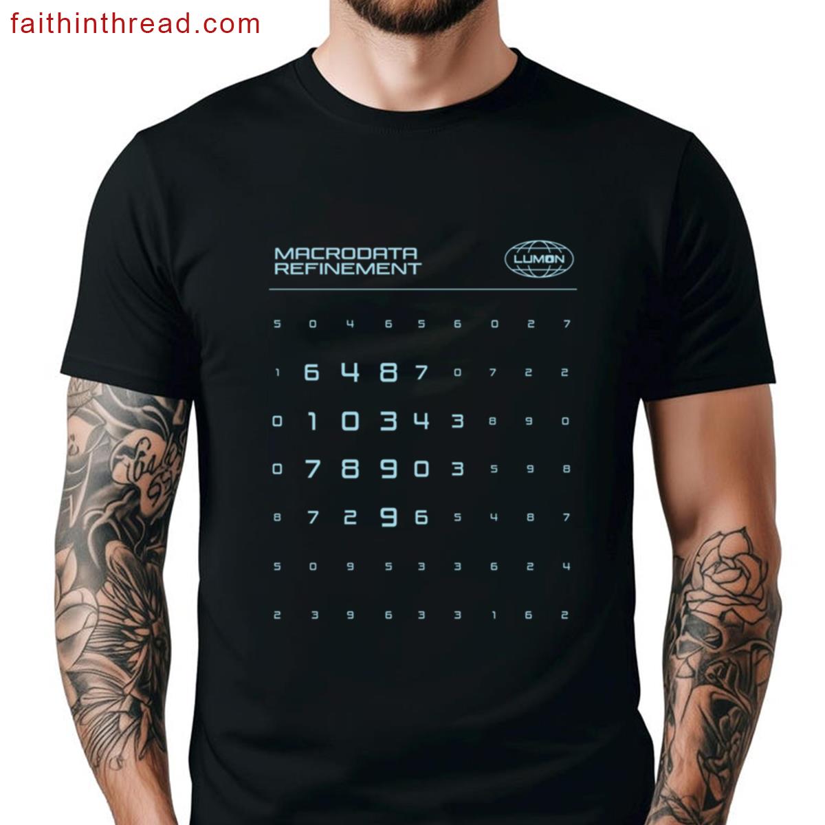 Scary Numbers Graphic Tee Unique Design Shirt