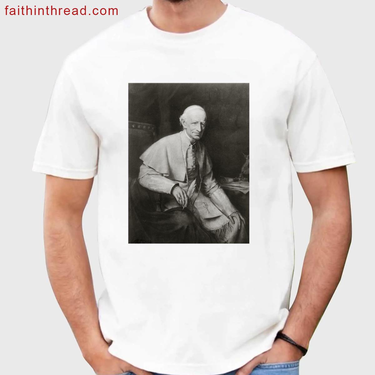 St Pope Leo Xiii Religious Tee Shirt