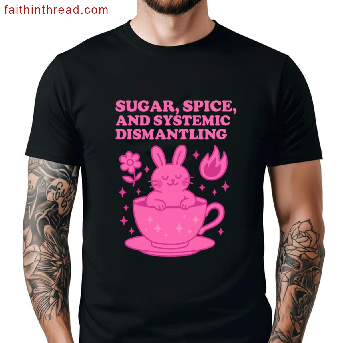 Sugar Spice Hot Pink Graphic Tee Feminine Shirt