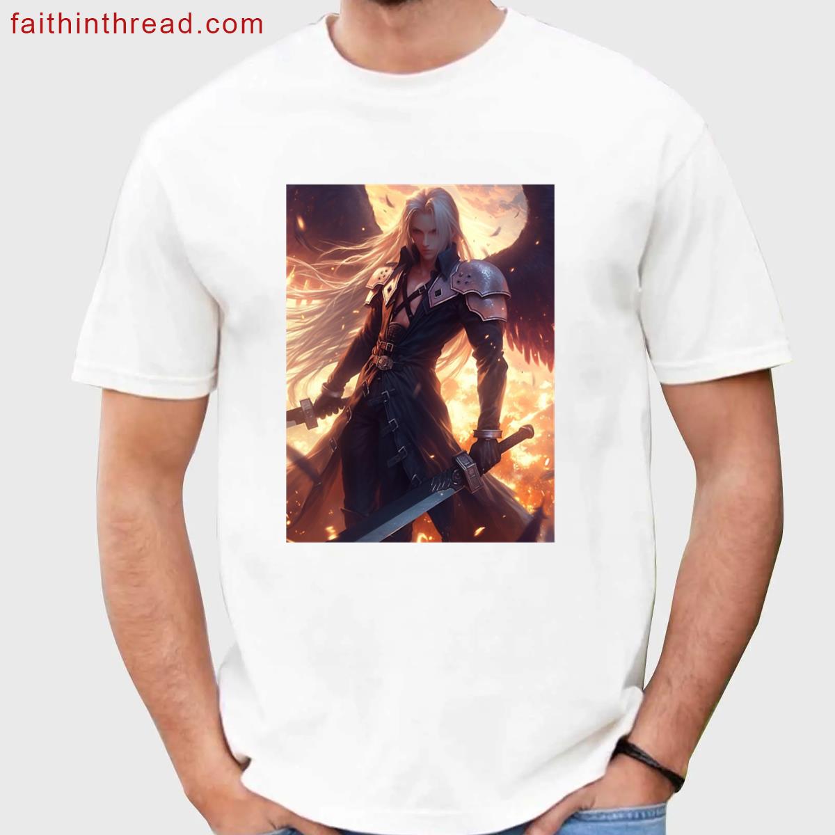 Swordsman Fantasy Graphic Tee Shirt