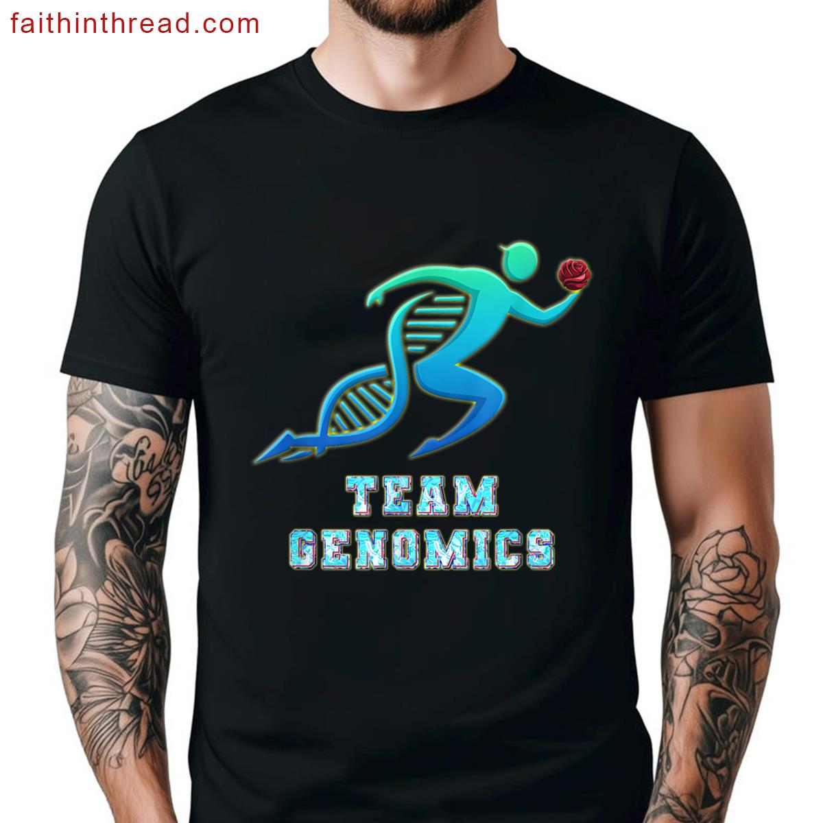 Team Genomics Chromosomes Graphic Tee Shirt