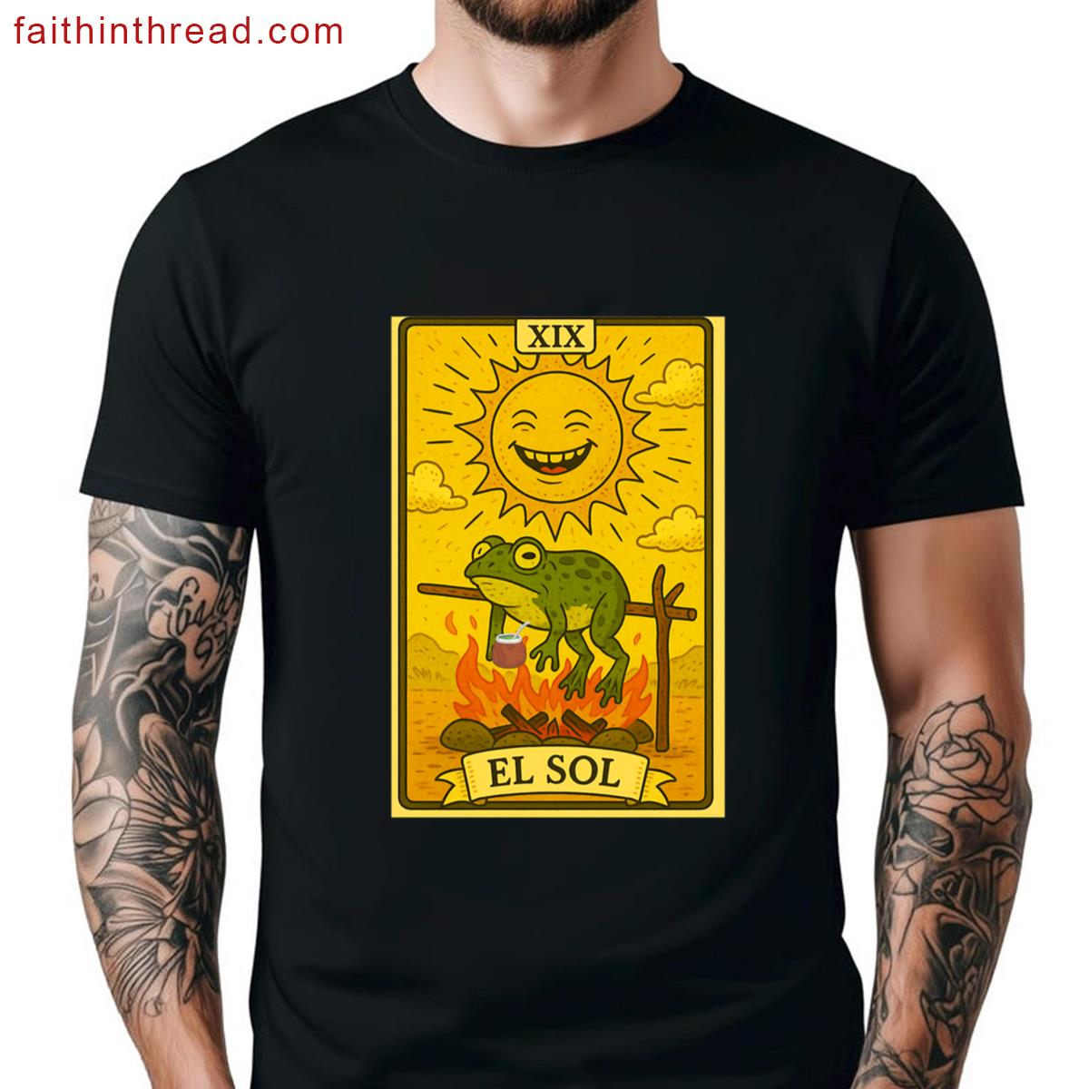 The Sun Tarot Card Apparel Shirt