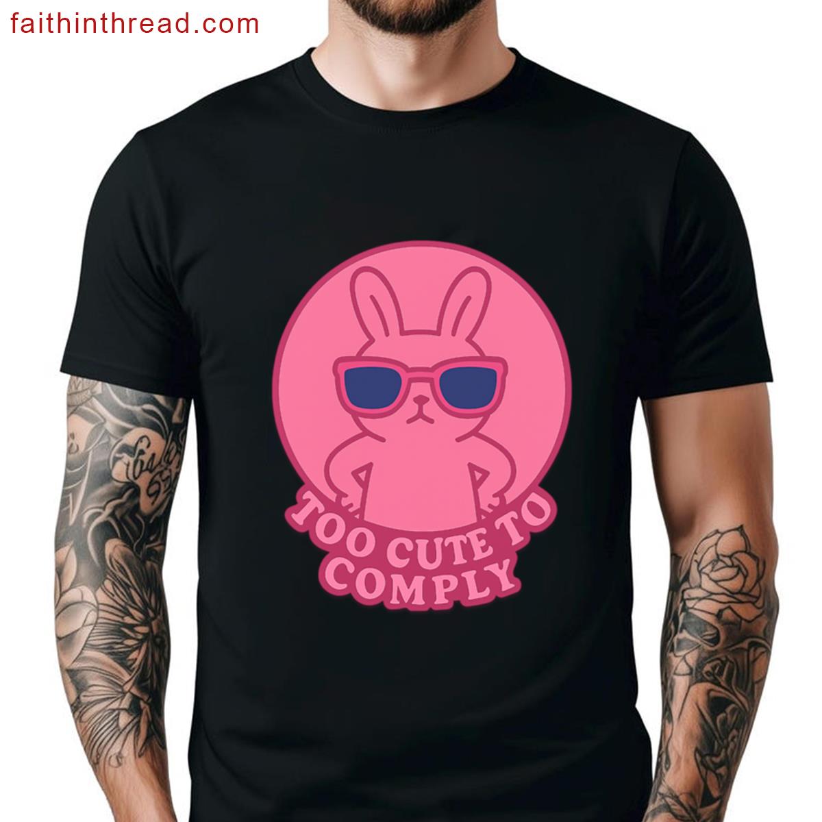 Too Cute Graphic Tee Shirt