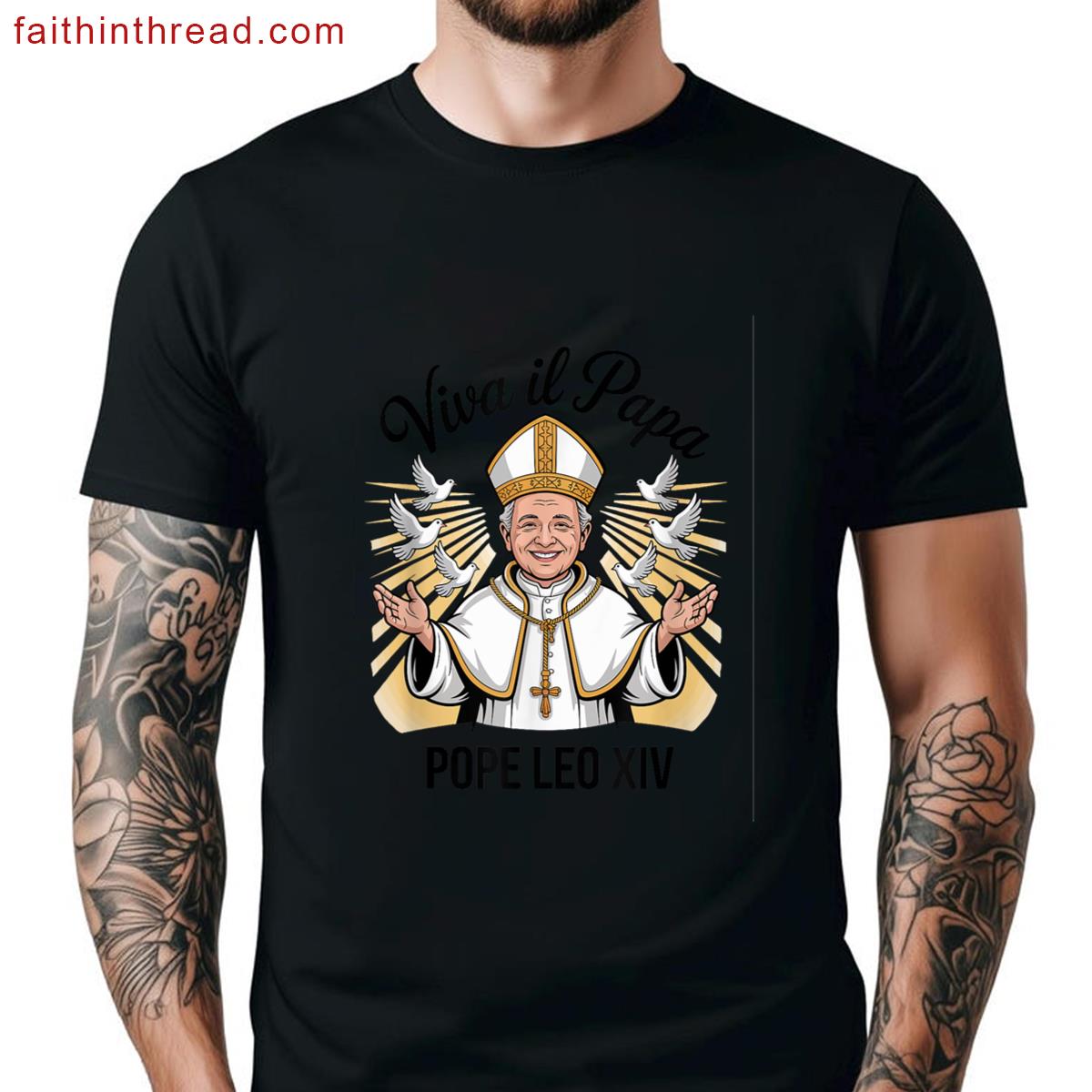 Viva Il Papa Pope Leo Tee Shirt