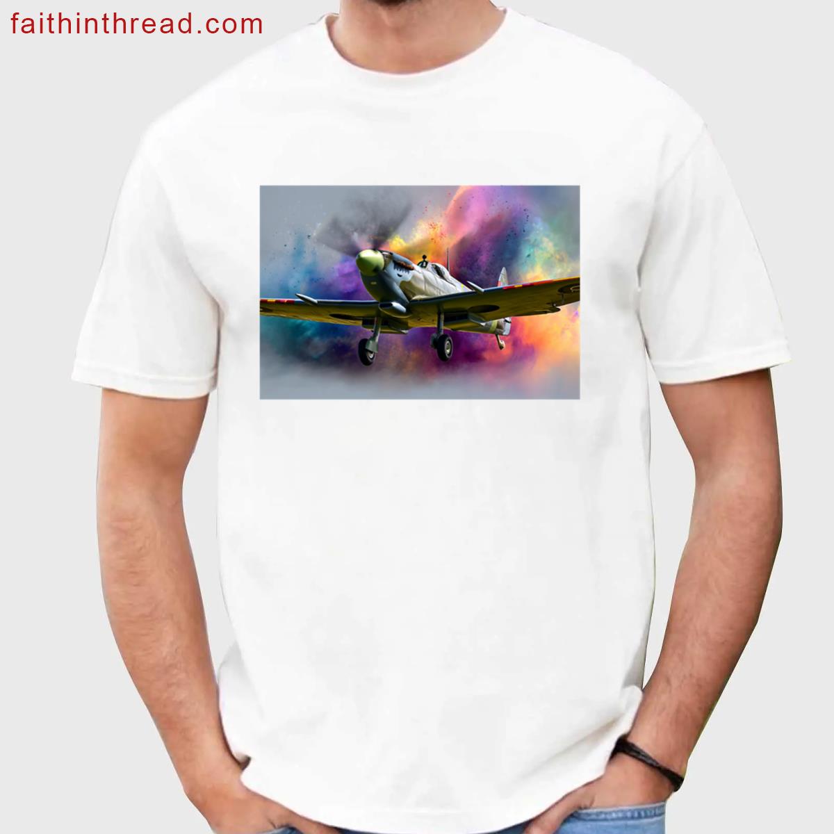 Watercolour Spitfire Colorful Design Shirt