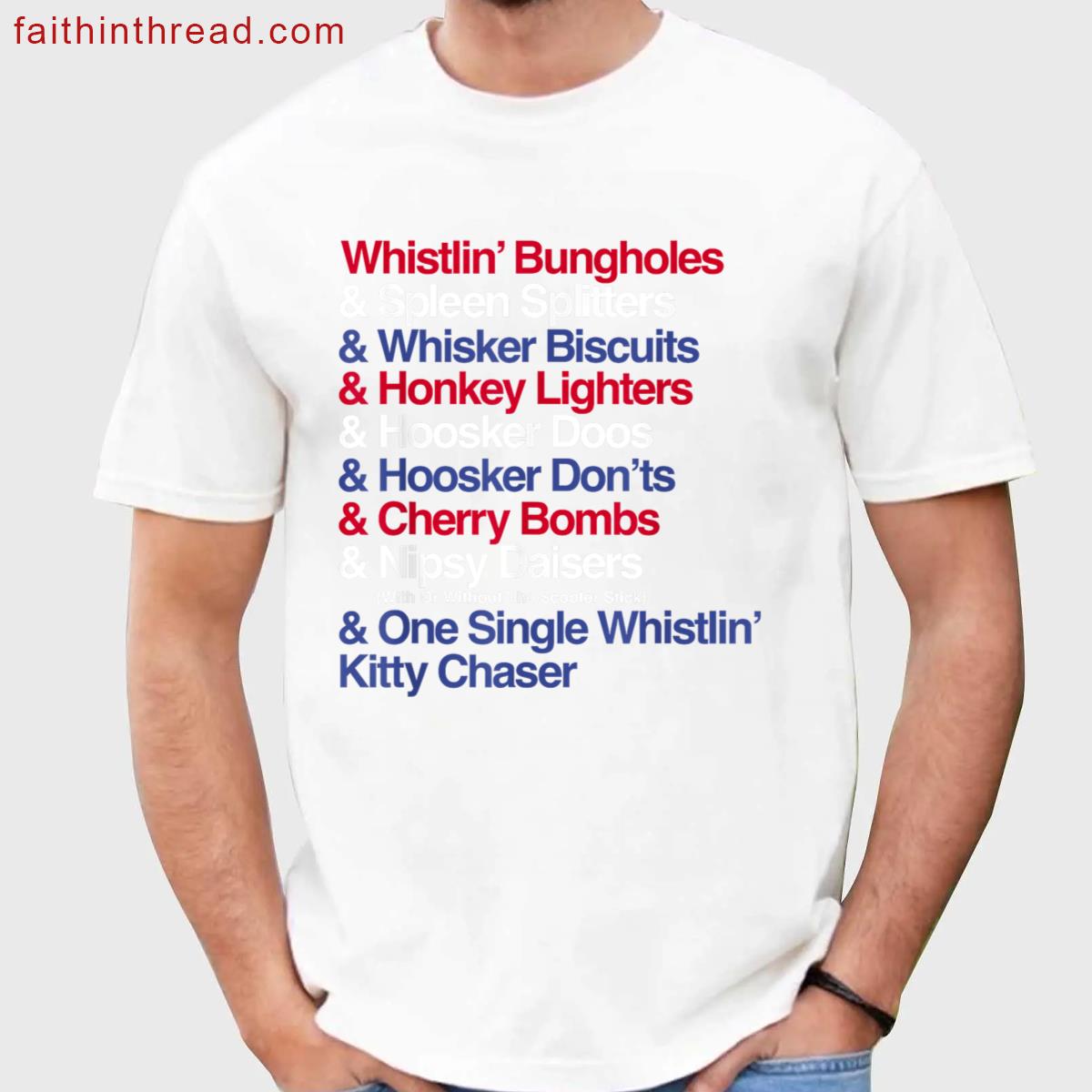 Whistlin Bungholes Patriotic Shirt