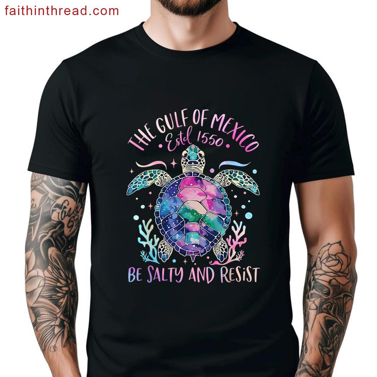 Womens Be Salty Gulf Tee Shirt