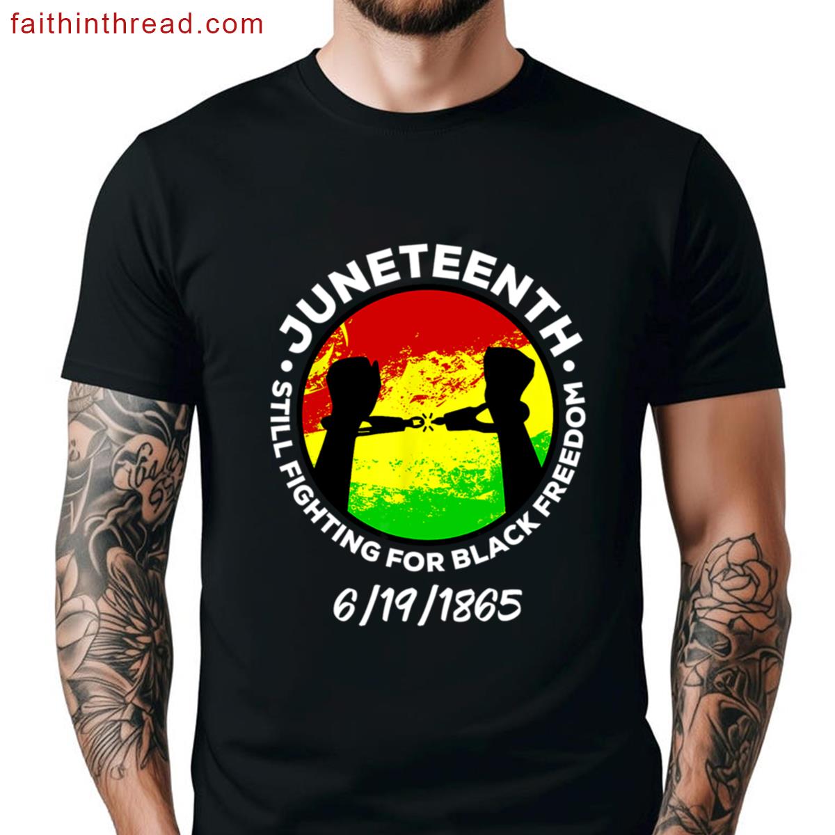 Black Freedom Graphic Tee Celebration Shirt