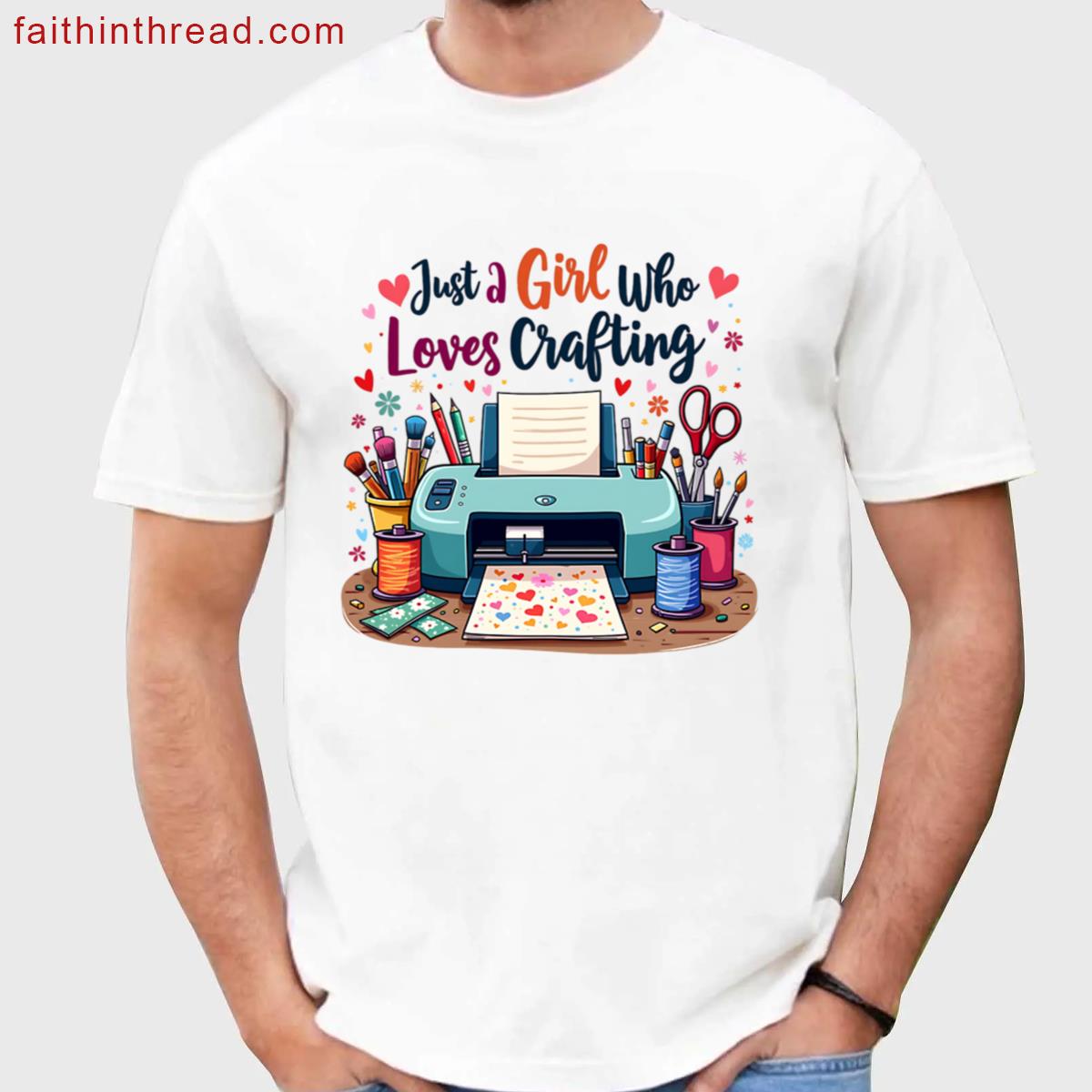 Girl Who Loves Crafting Shirt