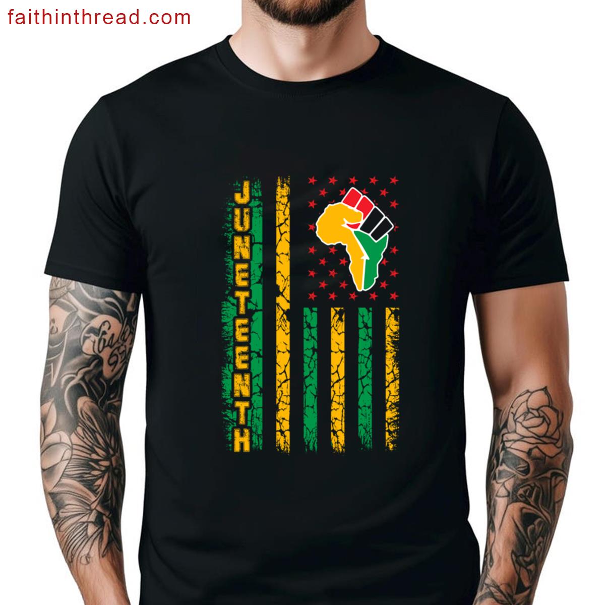 Juneteenth Africa Pride Tee Shirt