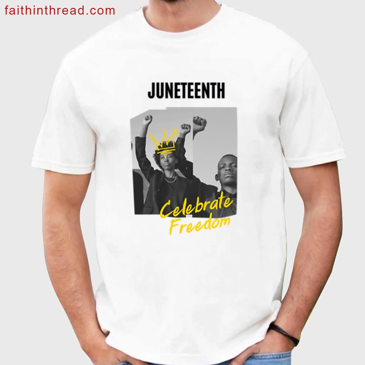 Juneteenth Celebrate Freedom Large Tee Shirt