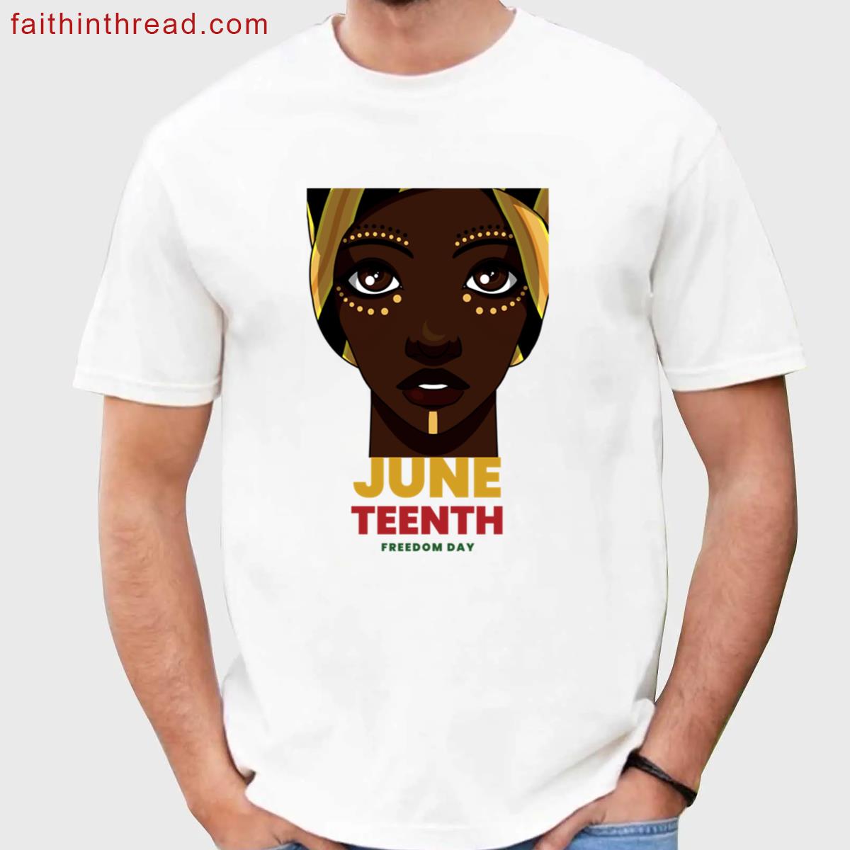 Juneteenth Day Celebrate Large Tee Shirt