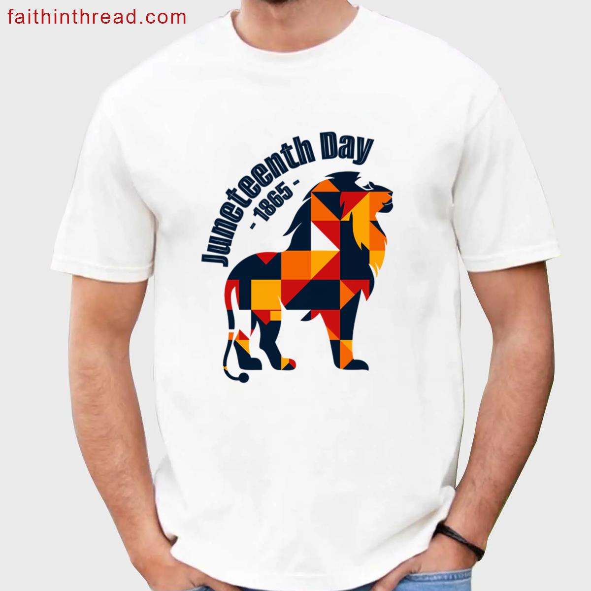Juneteenth Lion Design 1865 Shirt