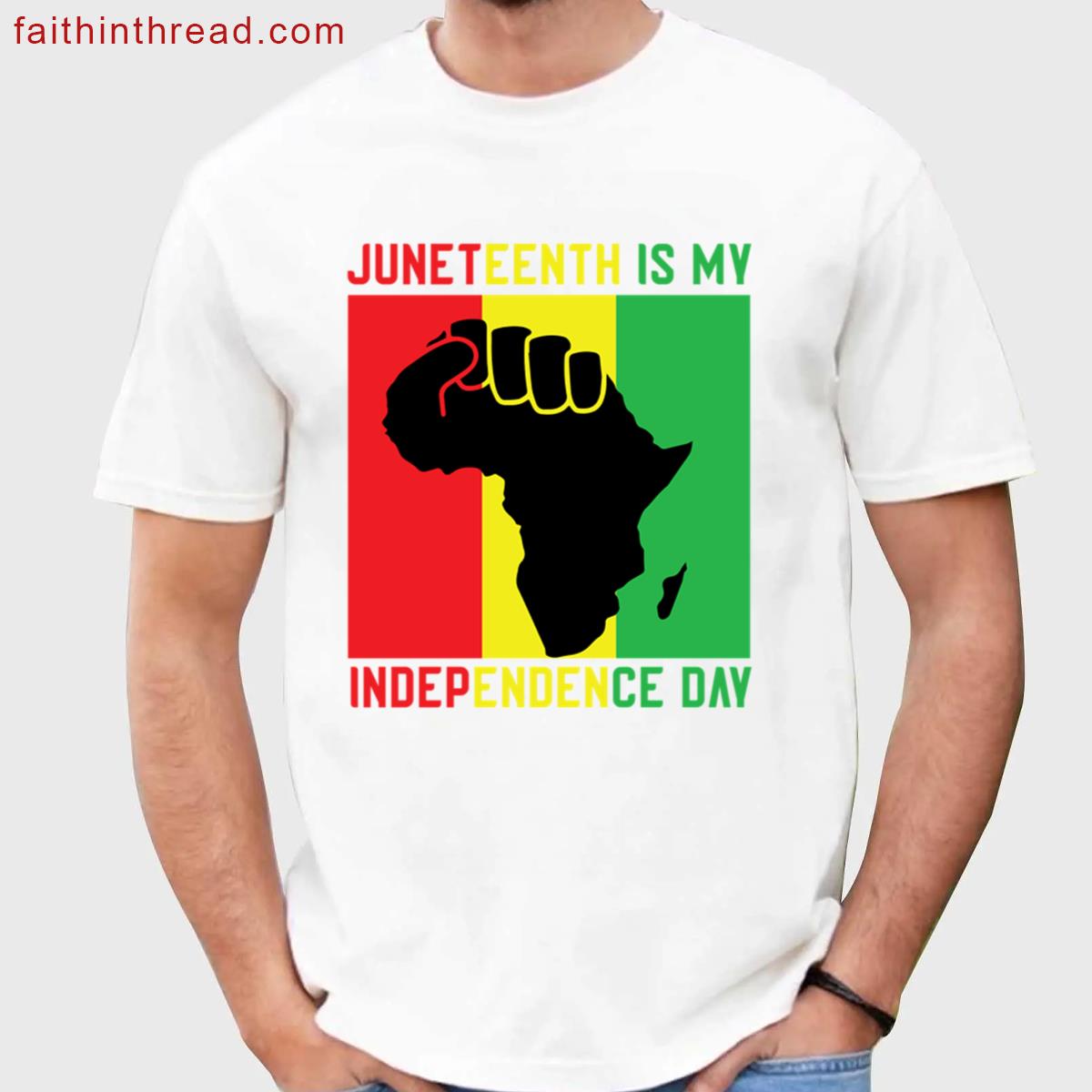 Juneteenth Mosaic Oversized Tee Shirt