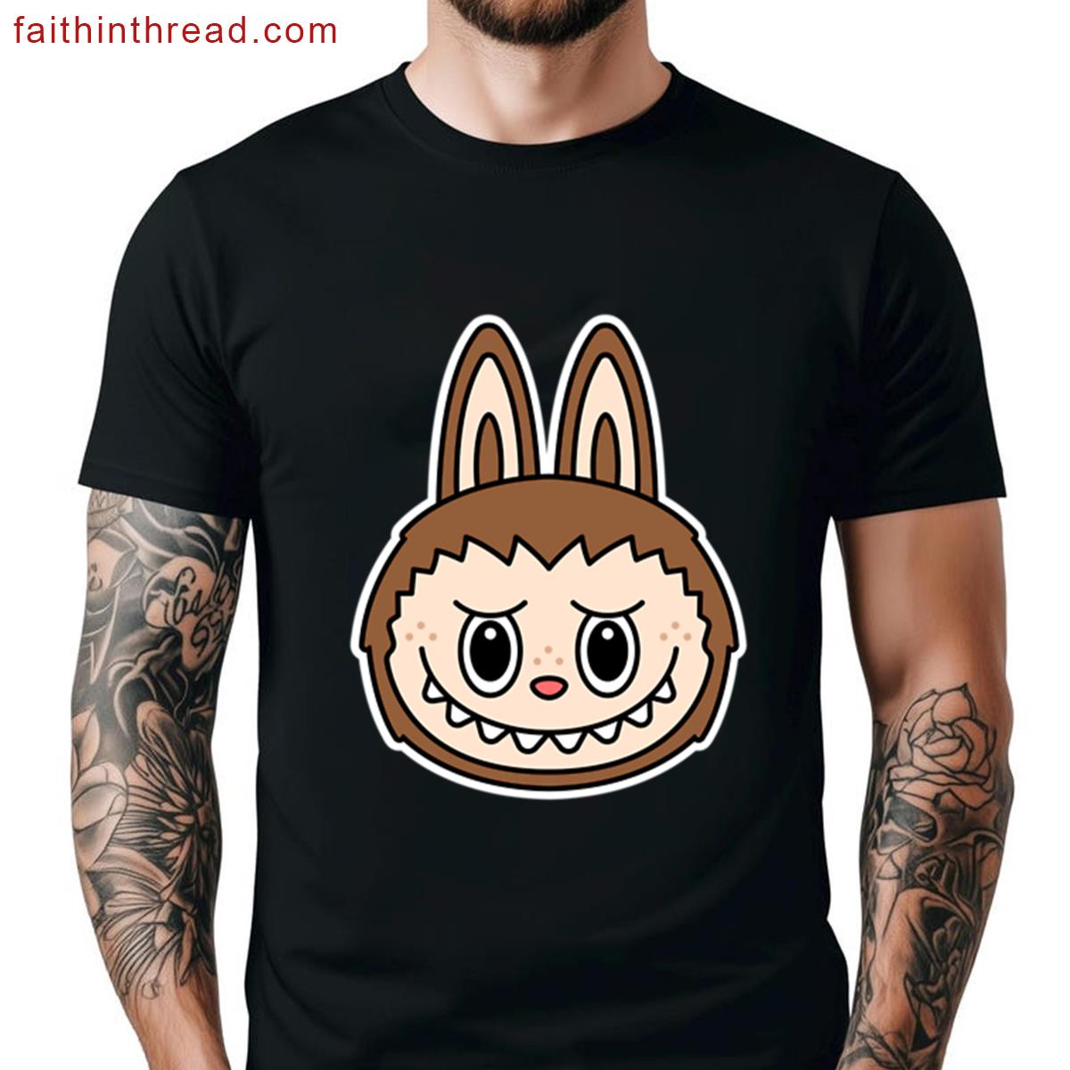 Labubu Brown Tee Soft Cotton Shirt