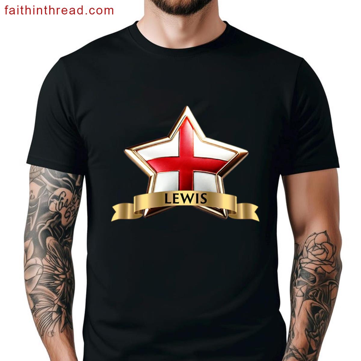Lewis Shining Star Crest Family Pride Shirt