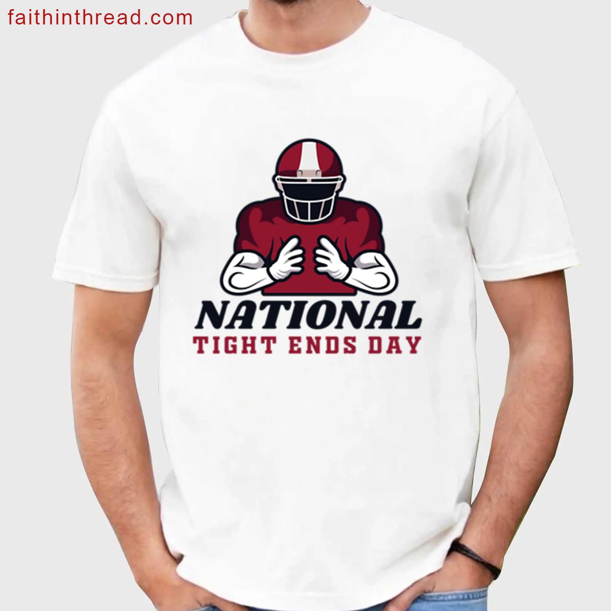 National Tight Ends Day Graphic Tee Shirt
