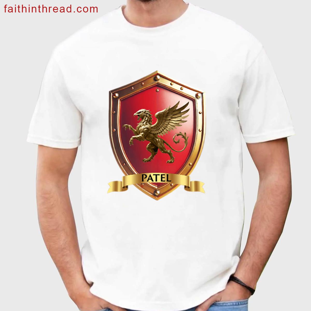 Patel Crest Shield Family Honor Tee Shirt