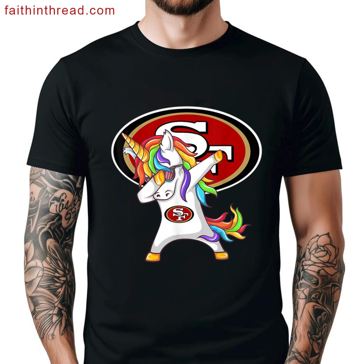 Patrick Dabbing Unicorn 49er Tee Shirt