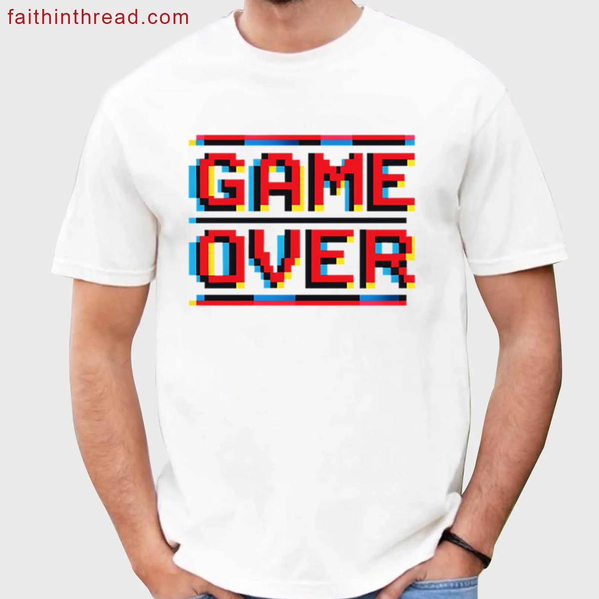 Pixel Art Oversized Tee Glitch Shirt