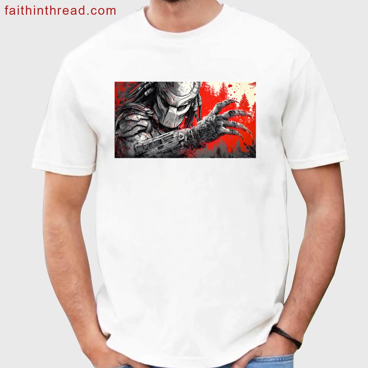 Predator Yautja Jungle Design Tee Shirt