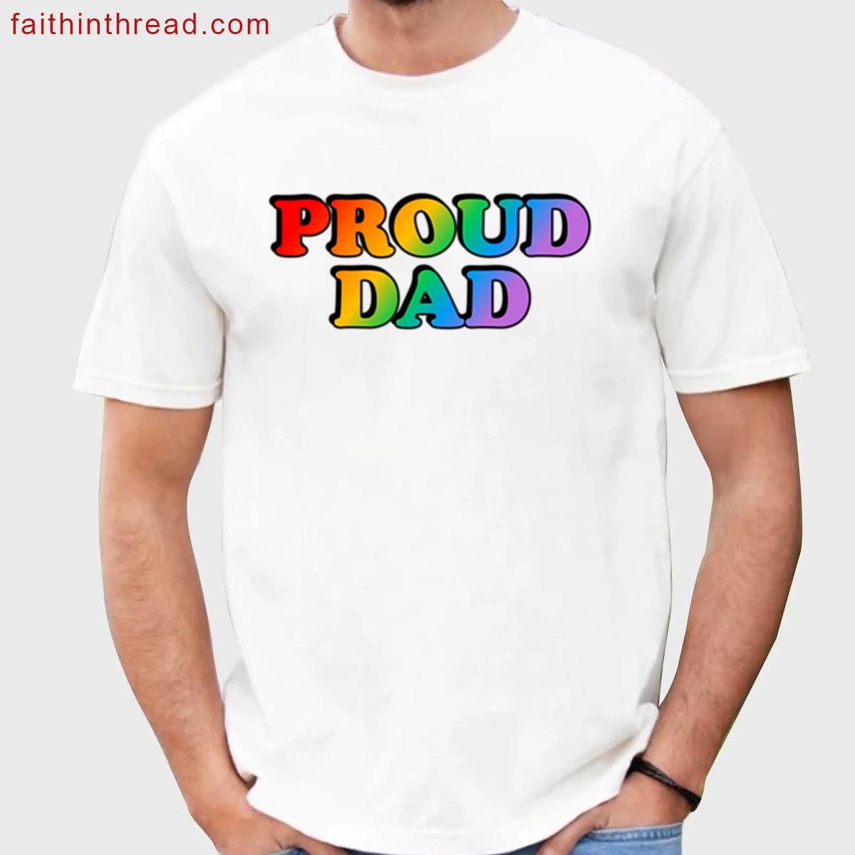Proud Dad Graphic Tee Shirt