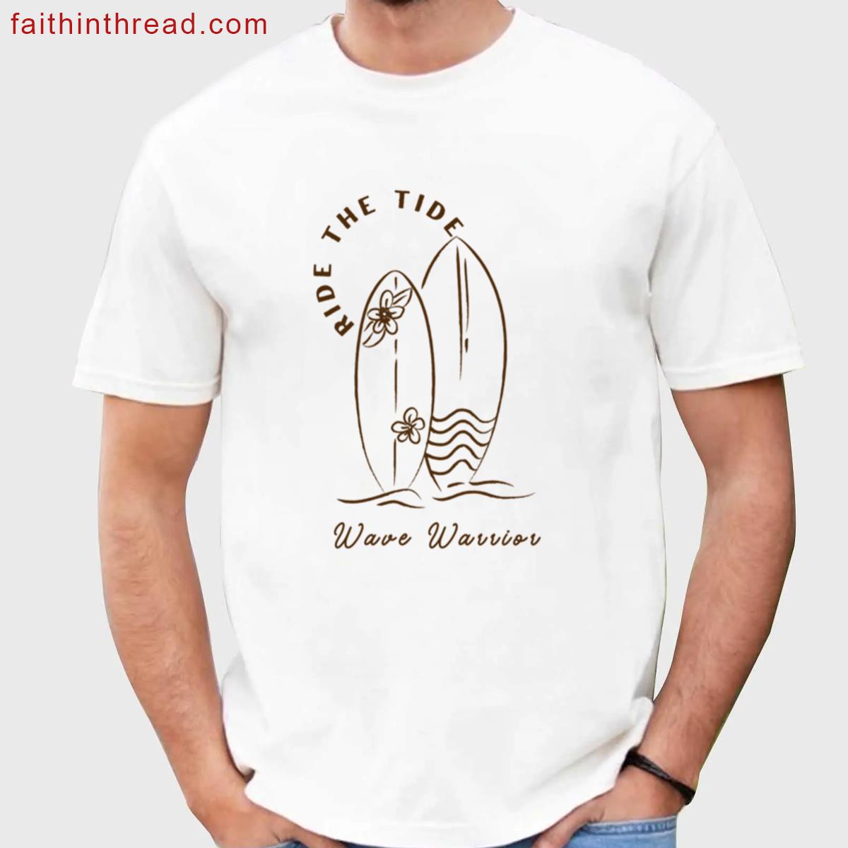 Ride The Tide Beach Style Tee Shirt