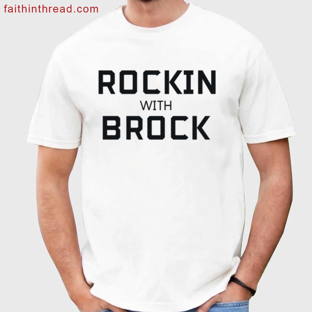 Rockin With Brock Black Tee Shirt