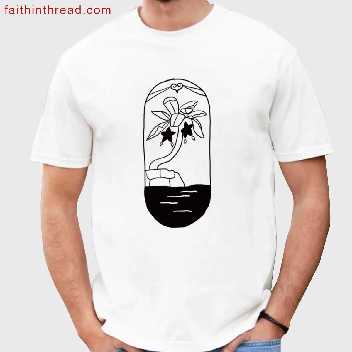 Starfruit Palm Tree Beach Tee Shirt