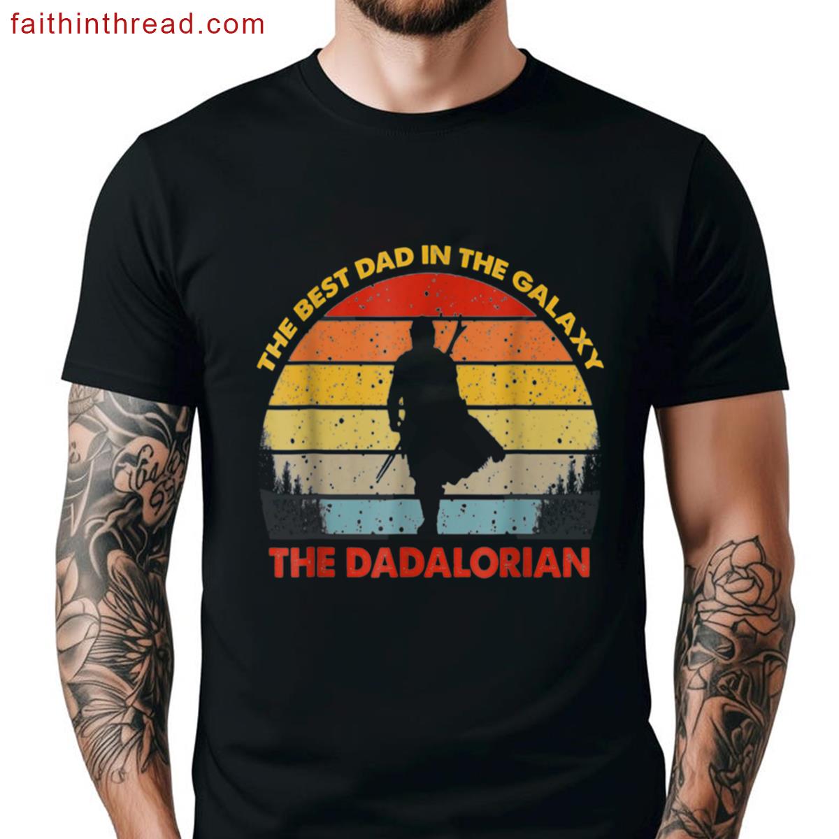 The Dadalorian Galaxy Vintage Tee Shirt