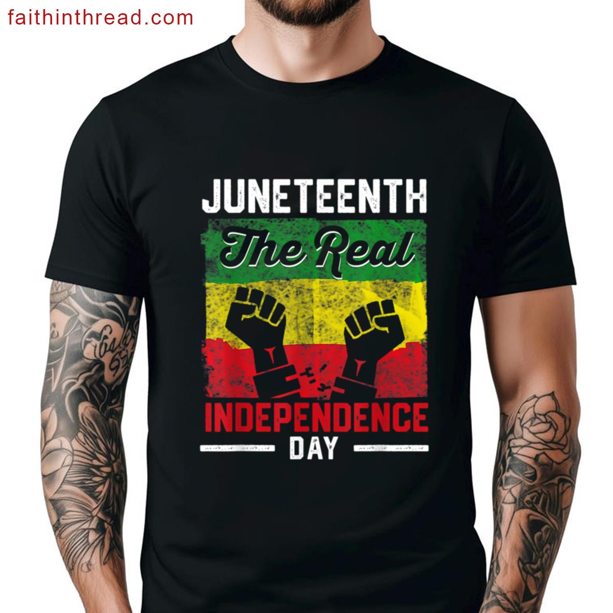 The Real Juneteenth Freedom Tee Shirt