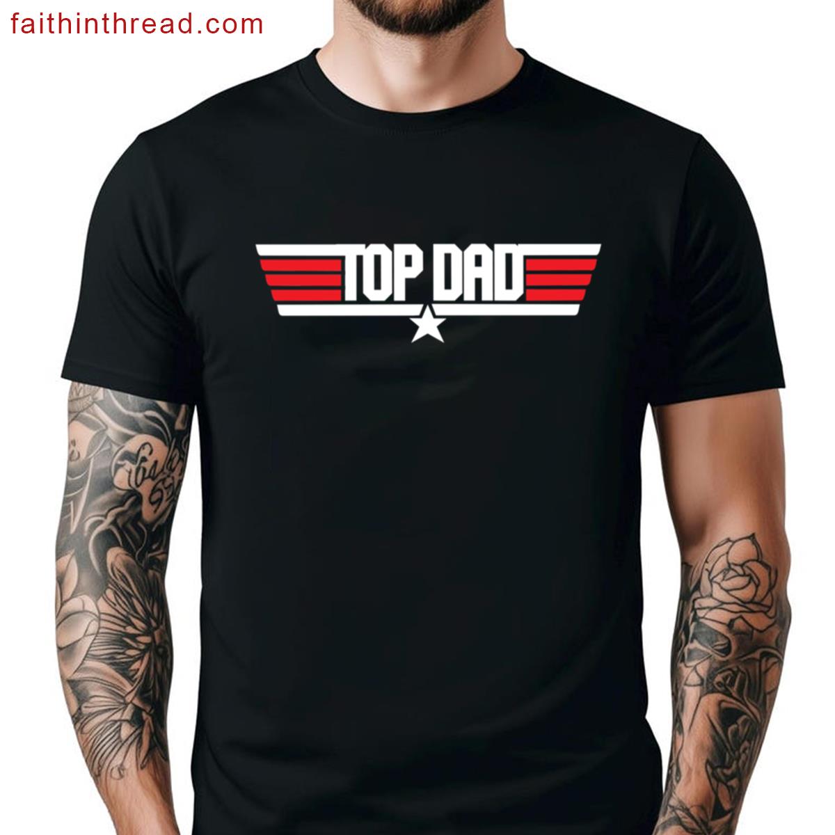 Top Dad Graphic Tee Shirt