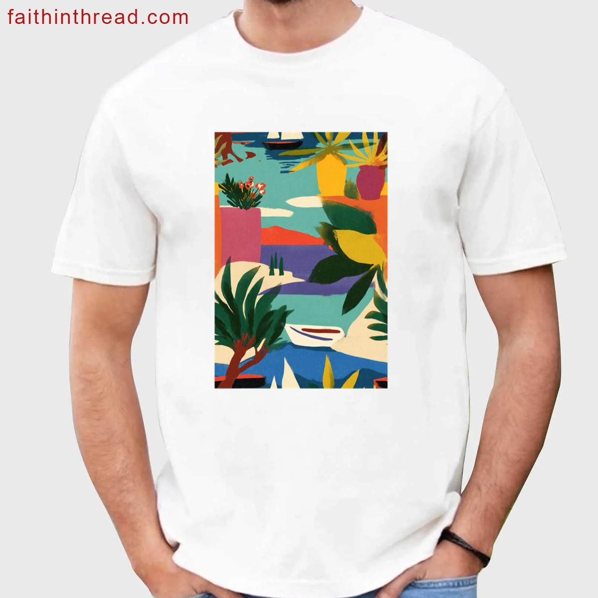 Tropical Beach Summer Tee Shirt