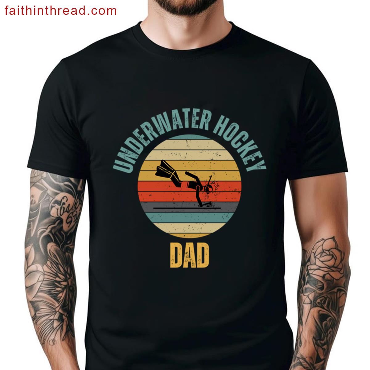 Underwater Hockey Dad Tee Shirt