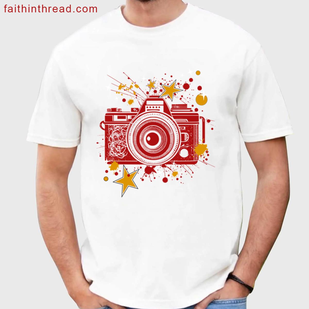 Vintage Film Camera Stars Shirt