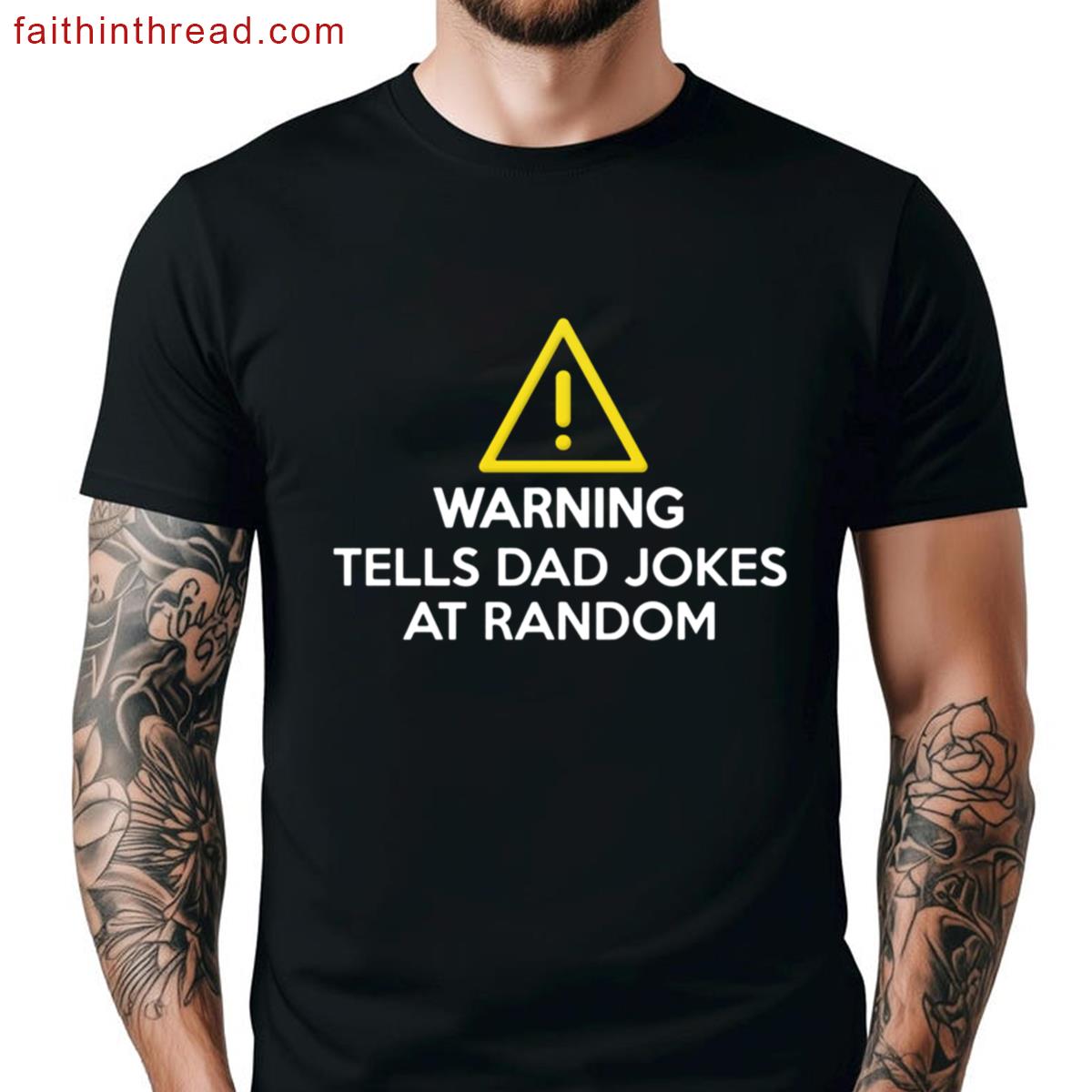 Warning Random Dad Jokes Shirt