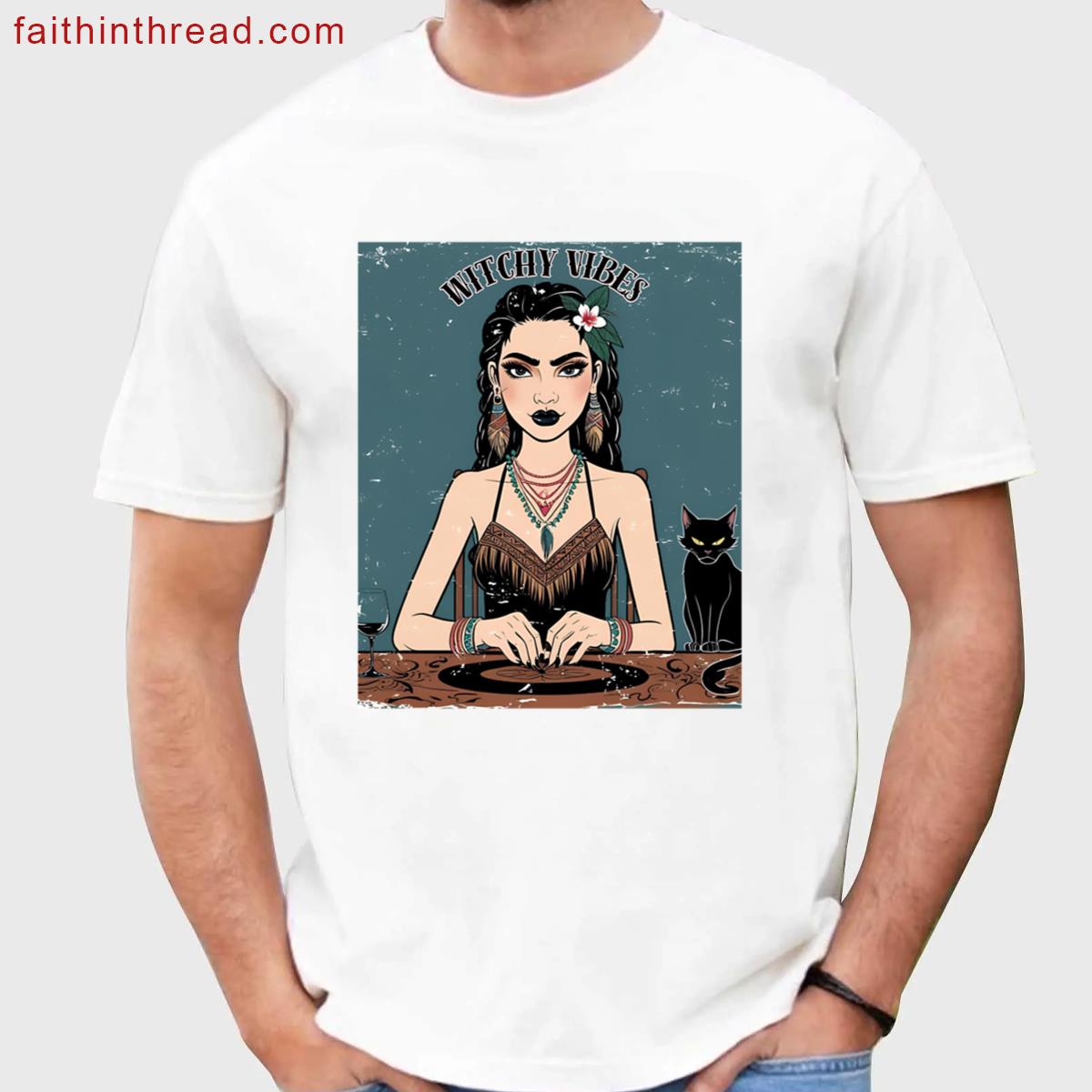 Witchy Vibes Artistic Tee Shirt