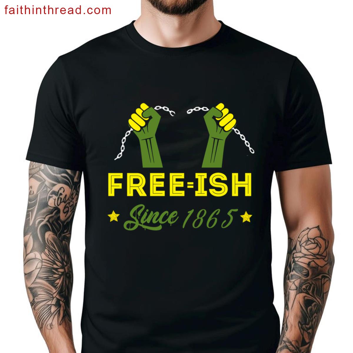 Young Black Free Ish Graphic Tee Shirt