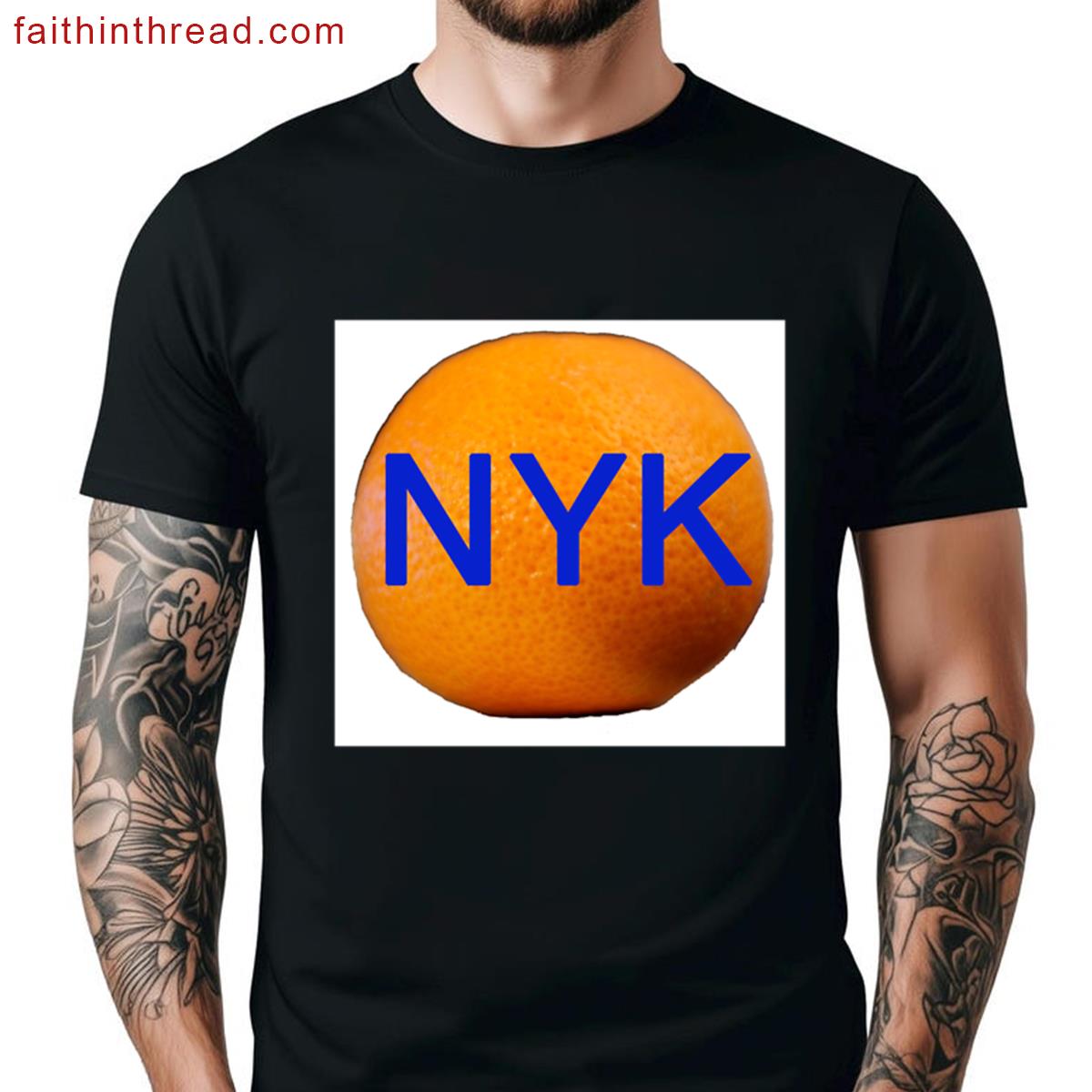 Big Orange Graphic Tee Shirt