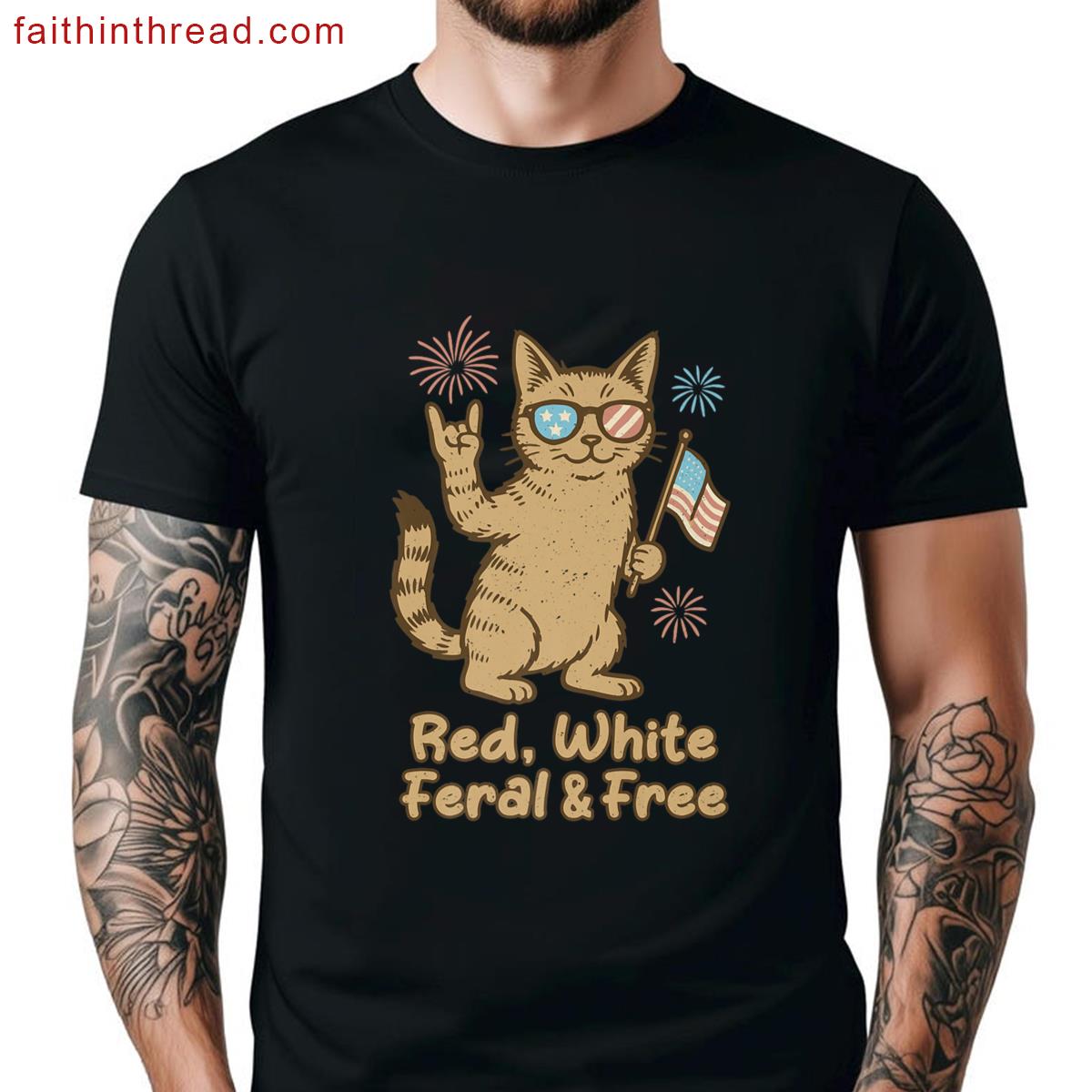 Feral And Free Kids Tee Funny Shirt