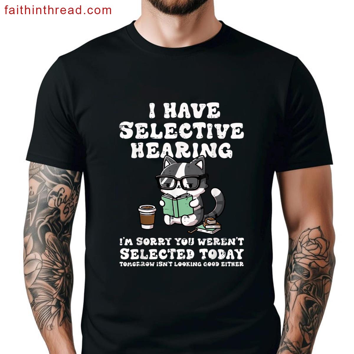 Funny Cat Saying Graphic Tee Shirt