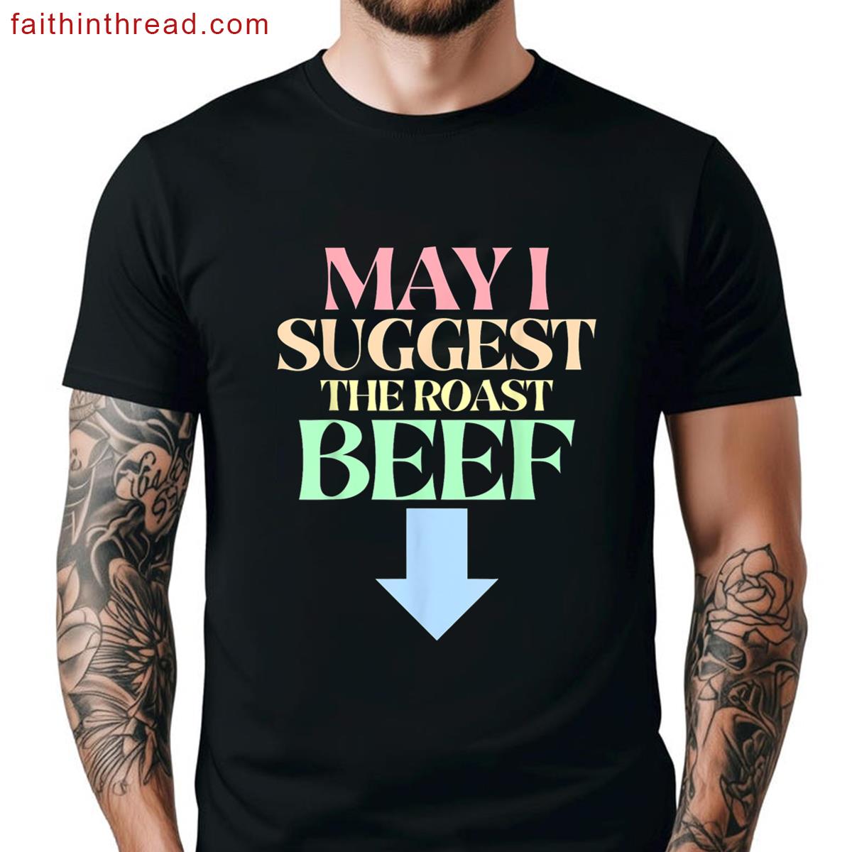Funny Roast Beef Graphic Tee Shirt