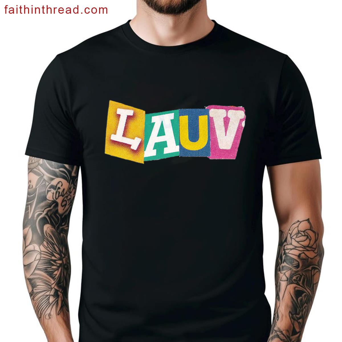 Lauv Cutout Trendy Tee Shirt