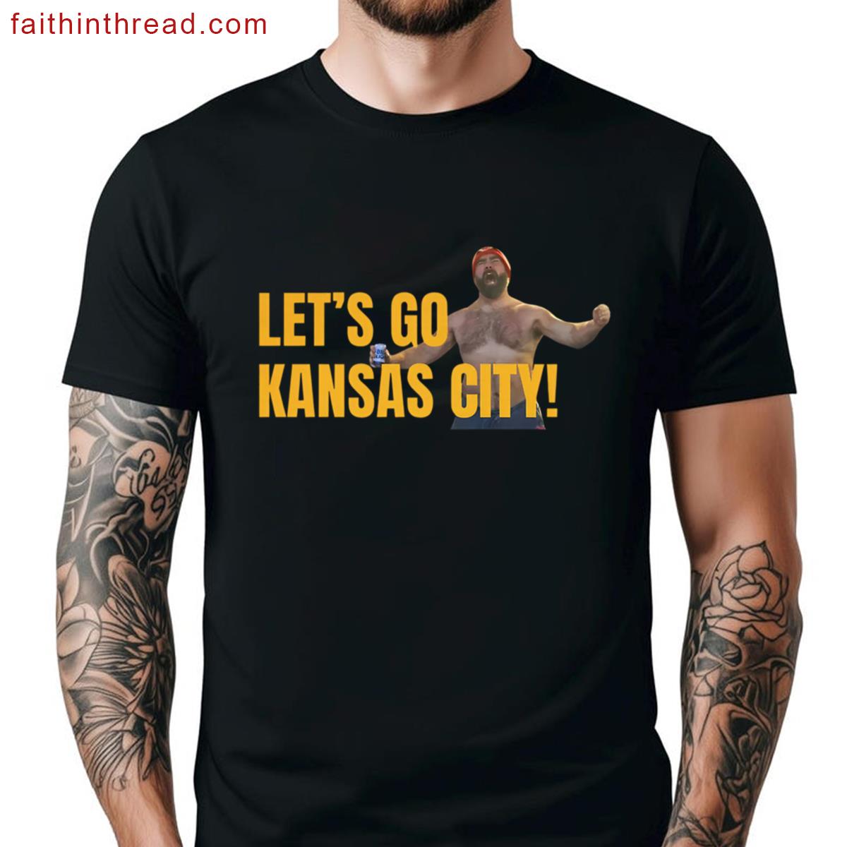 Lets Go Chiefs Boyfriend Tee Shirt